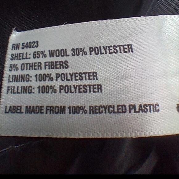 Gap Mens Large Gray Wool Blend Bomber Jacket Full Zip Casual Classic Outerwear - Picture 8 of 9